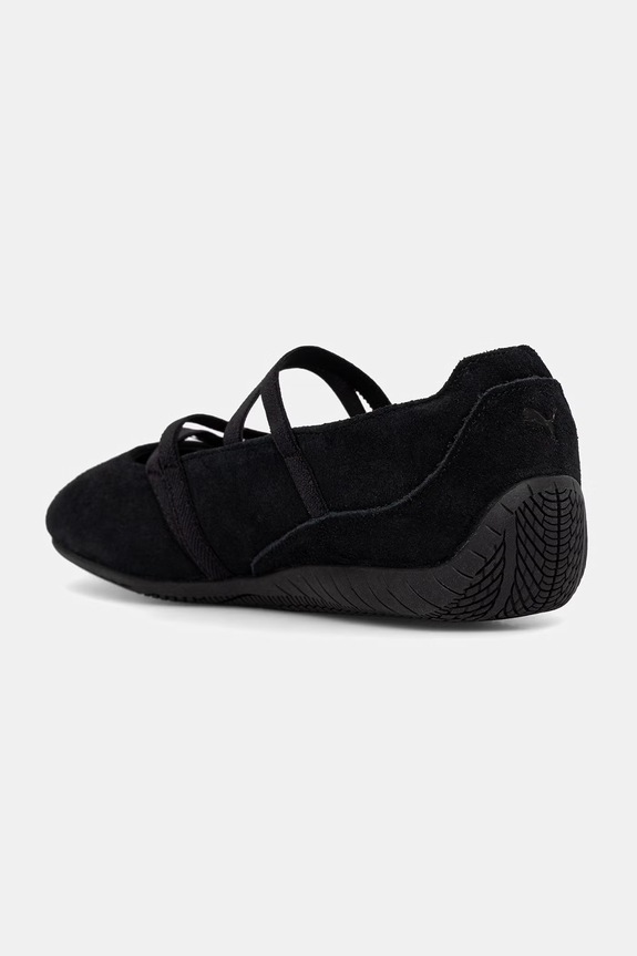 Obuwie Puma baleriny zamszowe Speedcat Ballet Python 407706 czarny