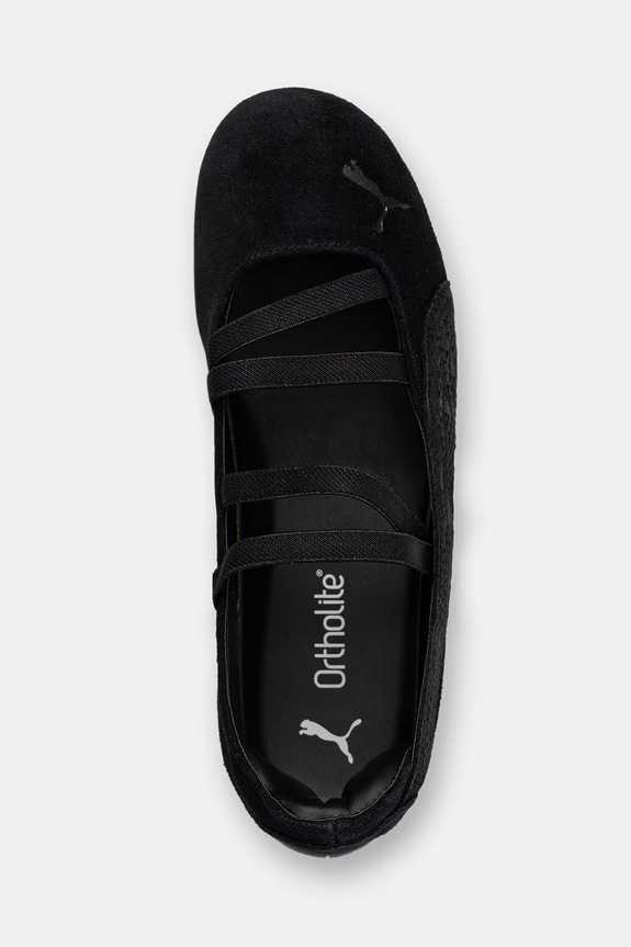 Puma baleriny zamszowe Speedcat Ballet Python czarny 407706