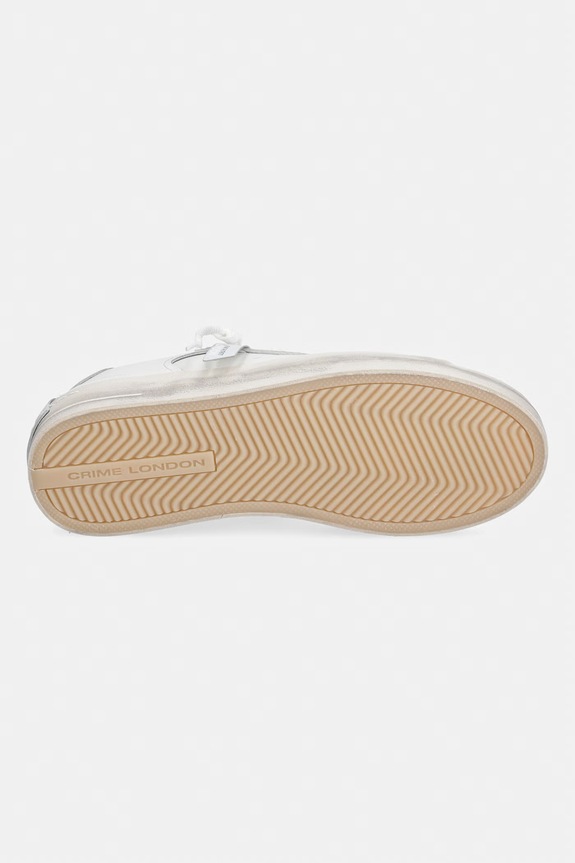 Crime London SK8 DELUXE sneakersy damskie skórzane 21111AA7.10 biały