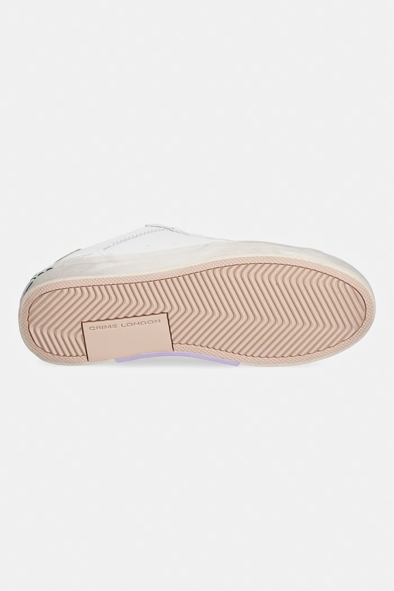 Crime London DISTRESSED sneakersy damskie skórzane 20001PP7.10 biały