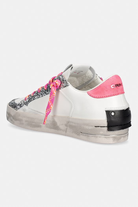Obuwie Crime London SK8 DELUXE WEDGE sneakersy damskie 29150PP8.10 biały