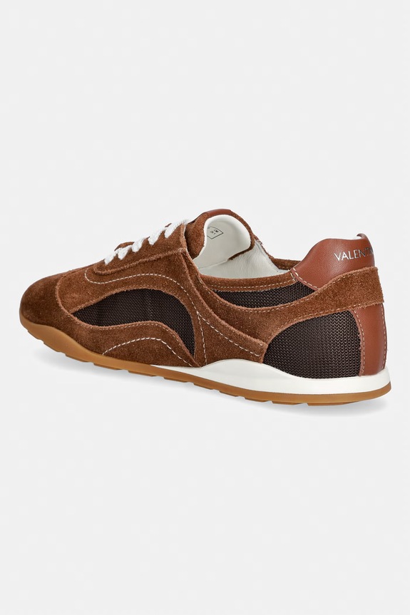 Boty Valentino PLUSH Sneaker Low-Top sneakers boty dámské semišové 91P4702CAM.TABACCO hnědá