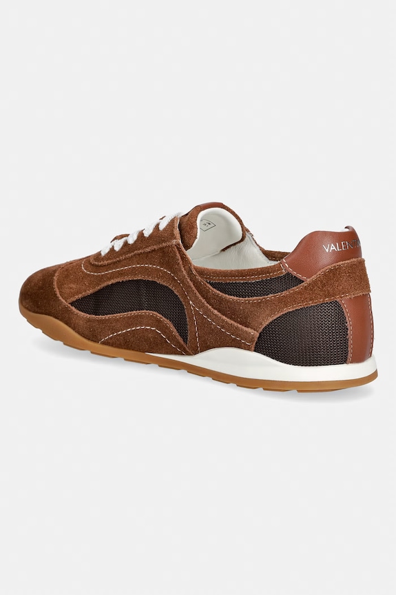 Boty Valentino PLUSH Sneaker Low-Top sneakers boty dámské semišové 91P4702CAM.TABACCO hnědá