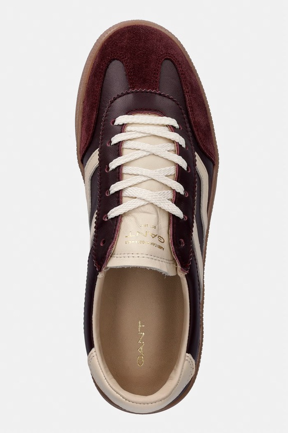 Gant Cuzima sneakersy damskie skórzane bordowy 32531247.G590