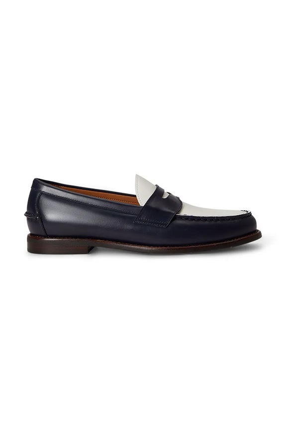 Polo Ralph Lauren мокасины для женщин кожаные Alston Penny тёмно-синий 803P07641002.410