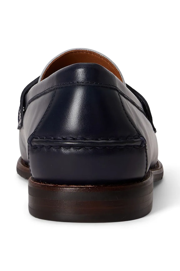 Polo Ralph Lauren мокасины для женщин кожаные Alston Penny тёмно-синий 803P07641002.410