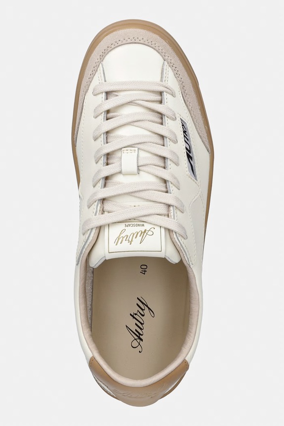 AUTRY Windscape sneakersy damskie skórzane beżowy A1UNSCLWUK08