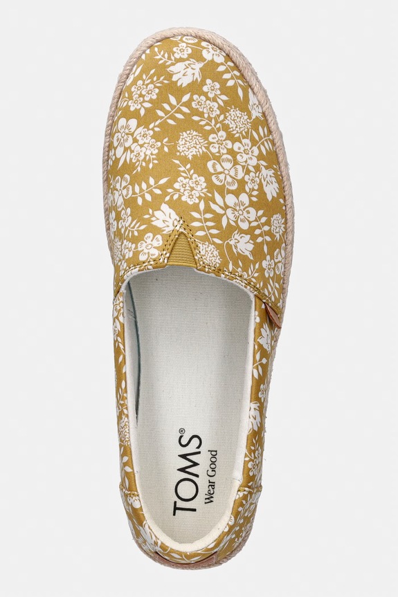 Toms espadryle na platformie damskie VALENCIA żółty 10022575.700