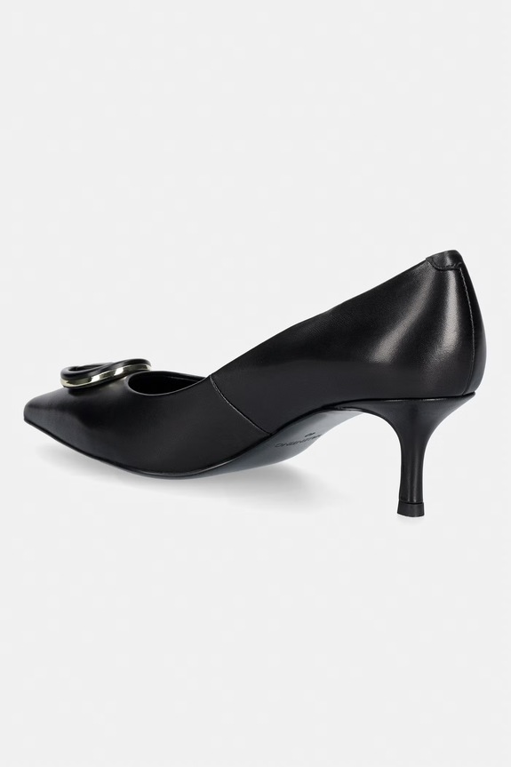 Încălțăminte Valentino stilettos din piele Decollete kitten 91V1607NAP.BLACK negru