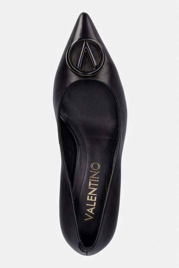 Valentino stilettos din piele Decollete kitten negru 91V1607NAP.BLACK