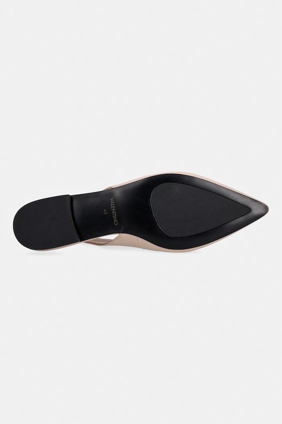 Valentino baleriny skórzane SLINGBACK FLAT 91V1602NAP.NUDE beżowy