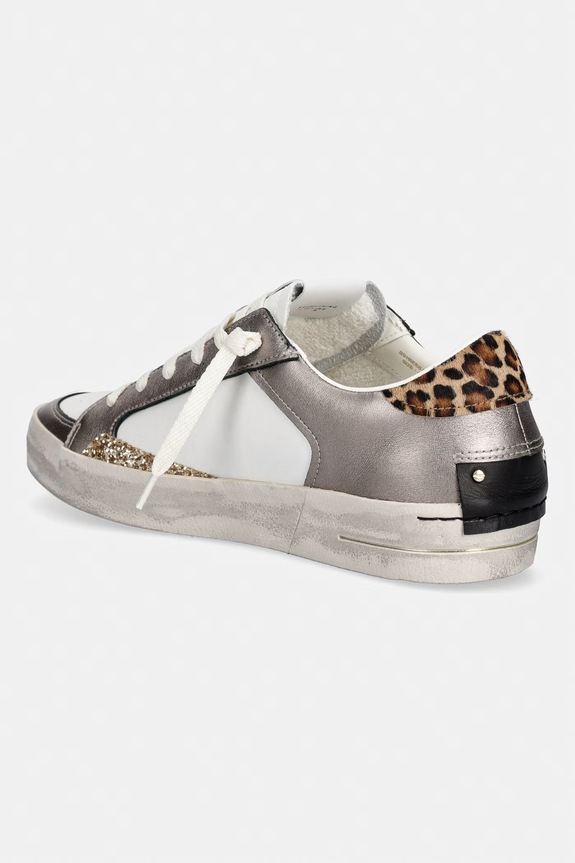 Παπούτσια Crime London SK8 DELUXE σνίκερς γυναικεία δερμάτινα 29115EE8.60 καφέ