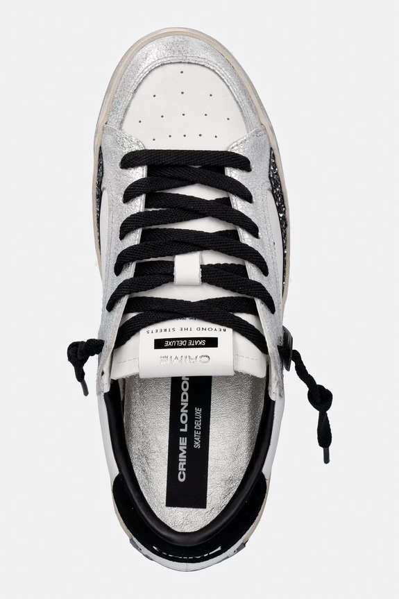 Crime London SK8 DELUXE sneakers γυναικεία δερμάτινα λευκό 25116II8.10