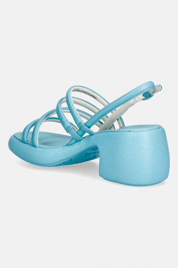 Obuwie Camper sandały na słupku skórzane Thelma Sandal K201723.002 niebieski