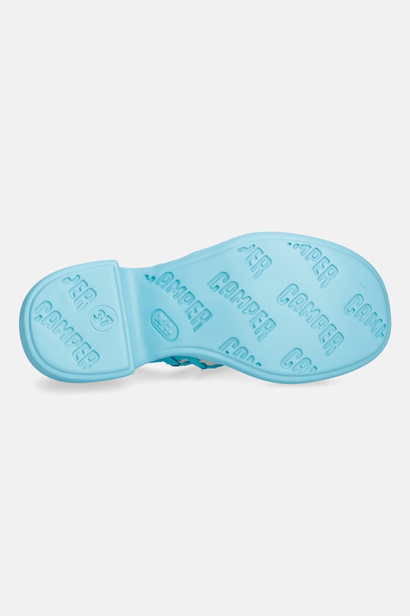 Camper sandały na słupku skórzane Thelma Sandal K201723.002 niebieski
