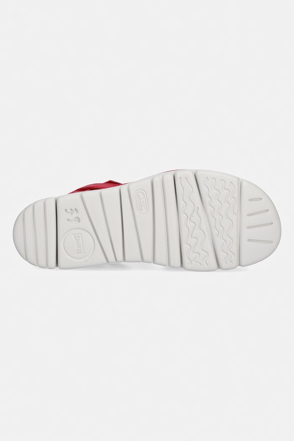 Camper sandały damskie skórzane Oruga Sandal K200631.014 czerwony