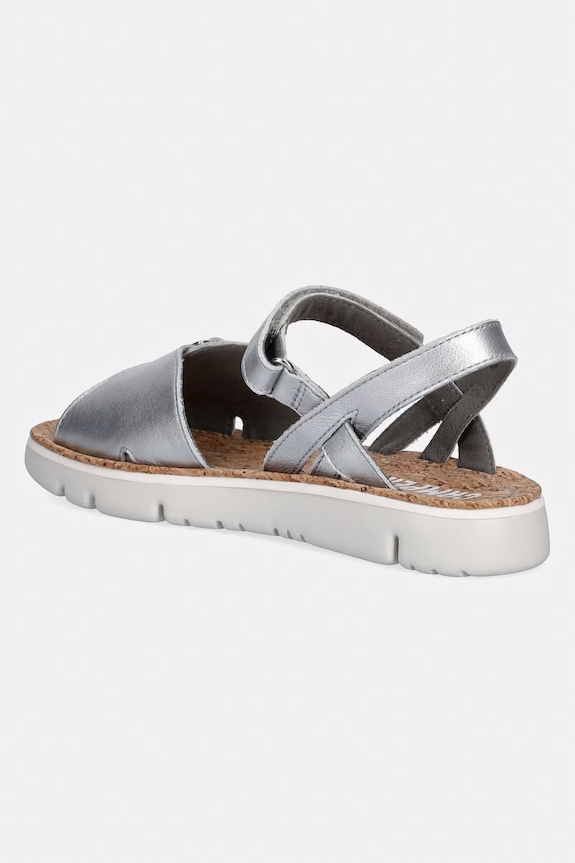 Obuwie Camper damskie skórzane Oruga Sandal K200631.012 srebrny