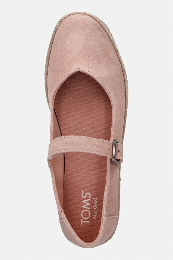 Toms εσπαντρίγιες Μαίρη Τζέιν Γυναικεία σουέτ CAROLINA MARY JANE ροζ 10022631.LIGHT.PINK