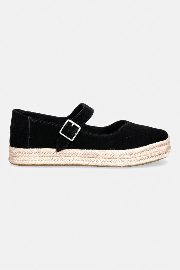 Toms εσπαντρίγιες Μαίρη Τζέιν Γυναικείες σουέτ CAROLINA MARY JANE 10022576.BLACK μαύρο SS26