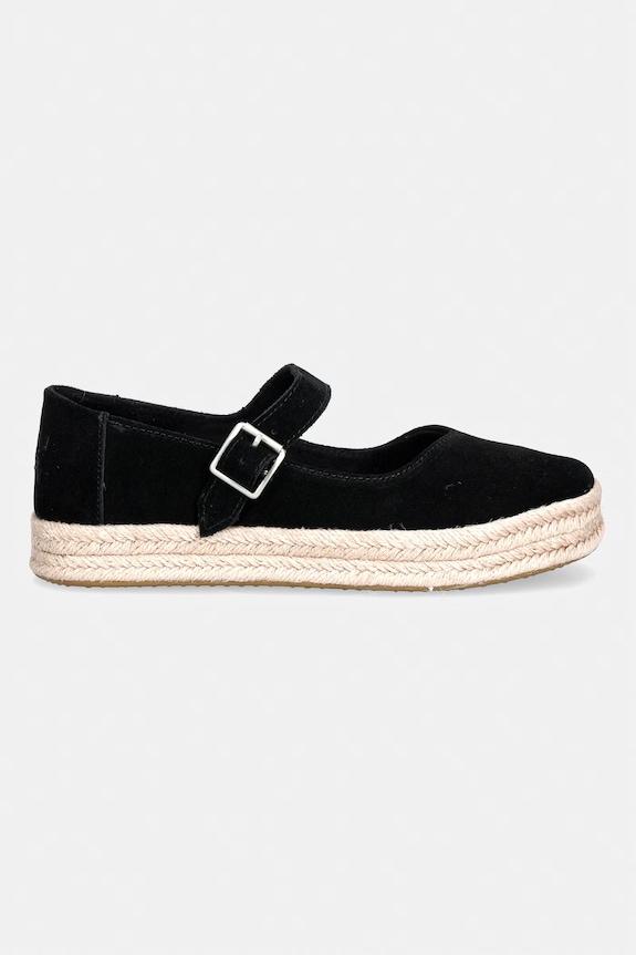 Toms εσπαντρίγιες Μαίρη Τζέιν Γυναικείες σουέτ CAROLINA MARY JANE 10022576.BLACK μαύρο SS26