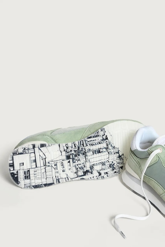 Scarpe Hoff MEDELLÍN sneakers da donna in scamoscio 12502004 verde