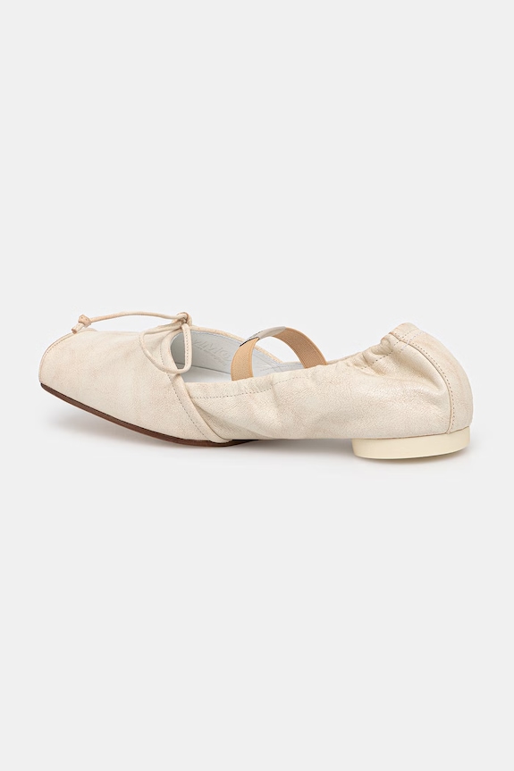 Scarpe MM6 Maison Margiela ballerine in pelle S66WZ0037.P7706 beige