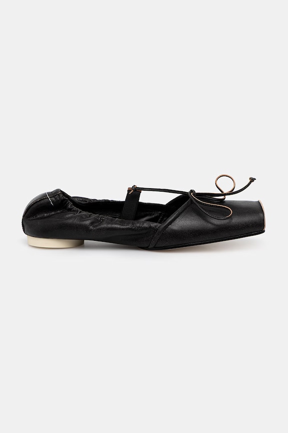 MM6 Maison Margiela ballerine in pelle S66WZ0037.P7706 nero SS26