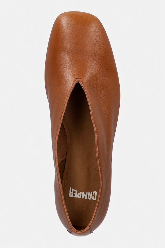 Camper μπαλαρίνες δερμάτινες Casi Myra καφέ K201751.009