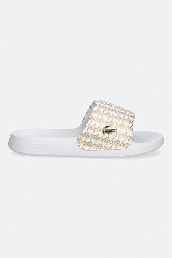 Lacoste klapki basenowe damskie SERVE SLIDE 1.0 51CFA0009.216 biały SS26