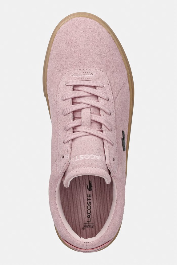 Lacoste COURT SET sneakersy damskie zamszowe różowy 50SFA0211.ANQ