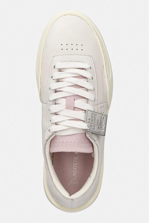 Lacoste Aura Club Leather Sneakers sneakers pentru femei, din piele bej 50SFA0145.AI9