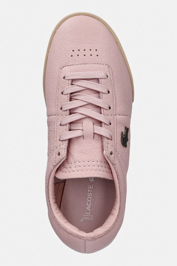 Lacoste Aura sneakersy damskie skórzane różowy 50SFA0161.AAM