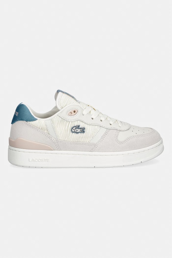Lacoste T-CLIP SET sneakersy damskie skórzane 49SFA0029.2Q9 beżowy SS26