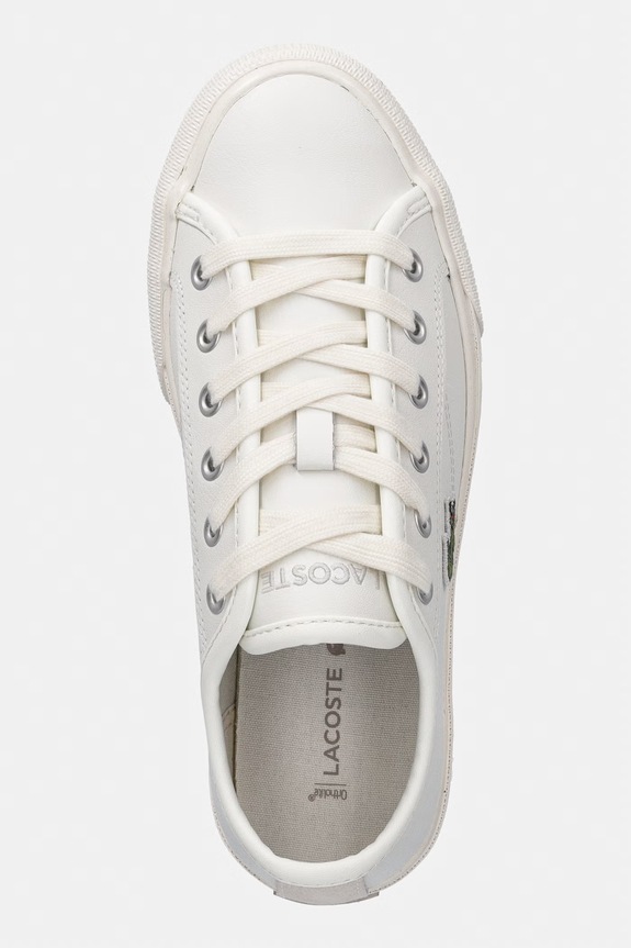 Lacoste BACKCOURT sneakersy damskie skórzane beżowy 48CFA0001.18C