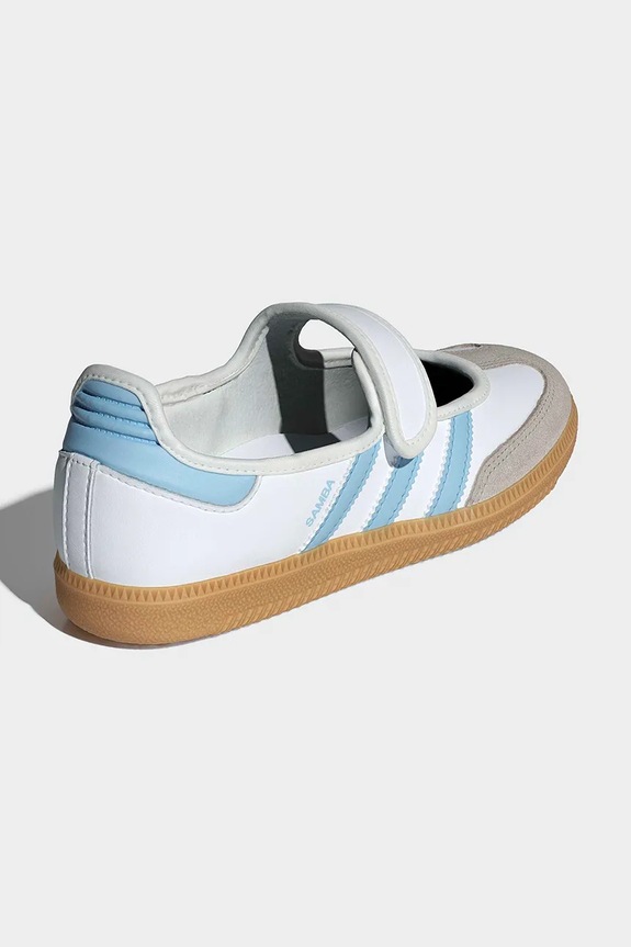 Djevojčice Dječje kožne balerinke adidas Originals DISNEY SAMBA JANE JP9545 bijela