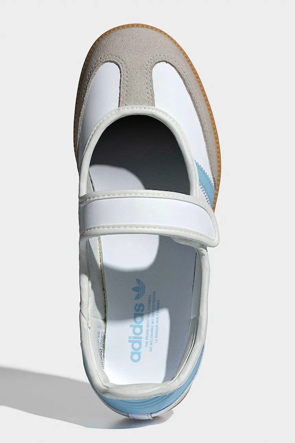 Dječje kožne balerinke adidas Originals DISNEY SAMBA JANE JP9545 bijela