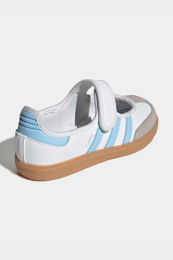 Дівчинка Дитячі шкіряні балетки adidas Originals SAMBA JANE JQ9305 білий