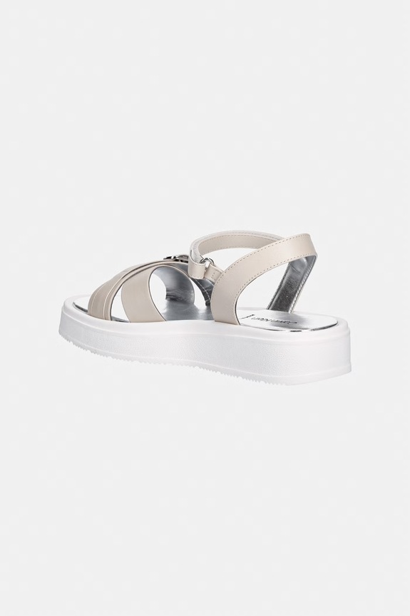 Dziewczynka Calvin Klein Jeans sandały dziecięce V4A2.83260.35.39 beżowy