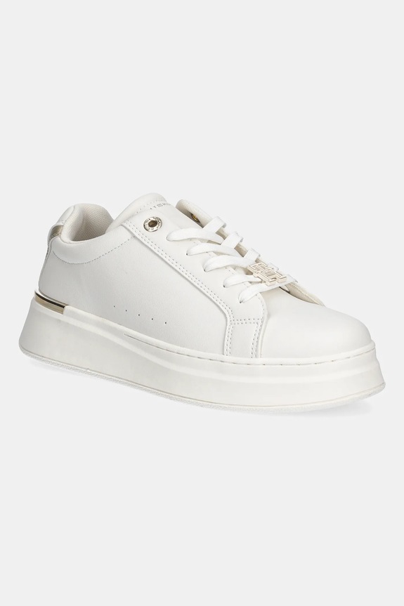 Παιδικά sneakers Tommy Hilfiger απομίμηση λείου δέρματος λευκό T3A9.34252