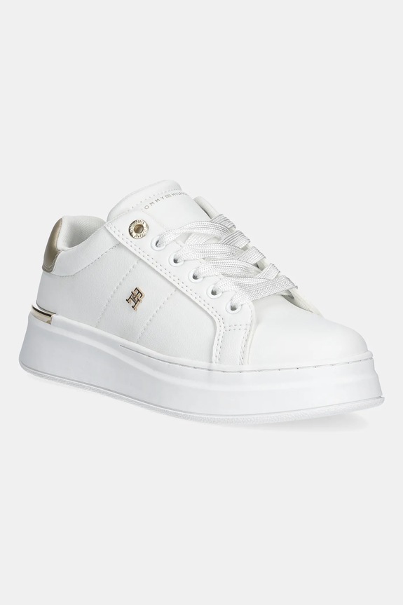 Παιδικά sneakers Tommy Hilfiger με κορδόνια λευκό T3A9.34253