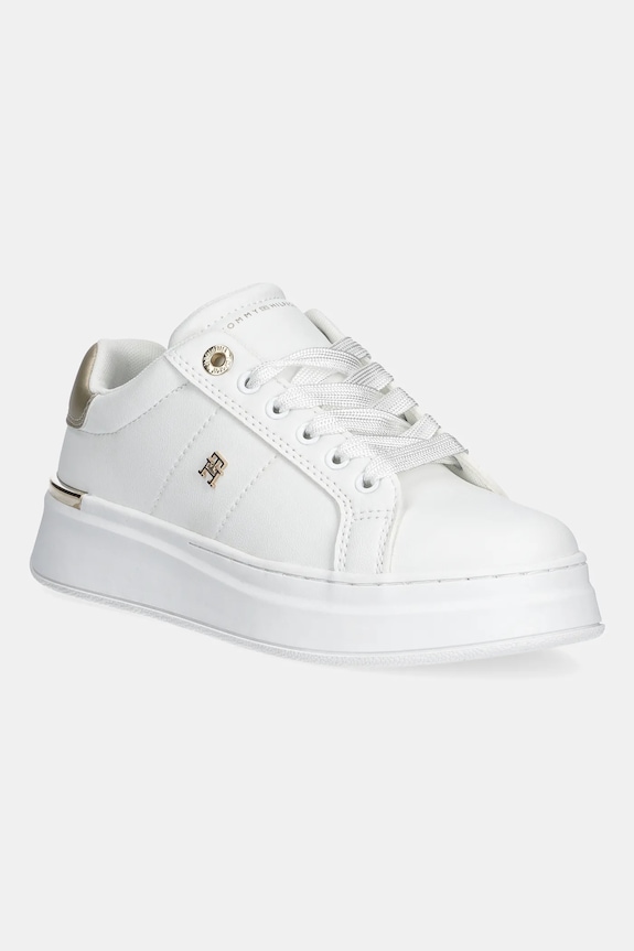 Παιδικά sneakers Tommy Hilfiger με κορδόνια λευκό T3A9.34253