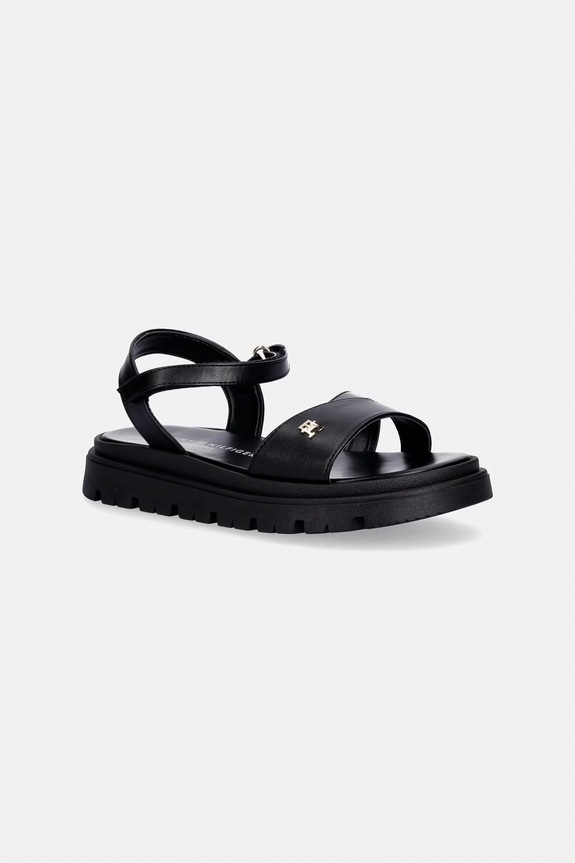 Dječje sandale Tommy Hilfiger sintetički crna T4A2.34301.30.34