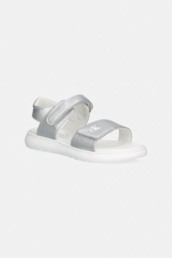 Calvin Klein Jeans sandale copii sintetic argintiu V1A2.83241.30.34