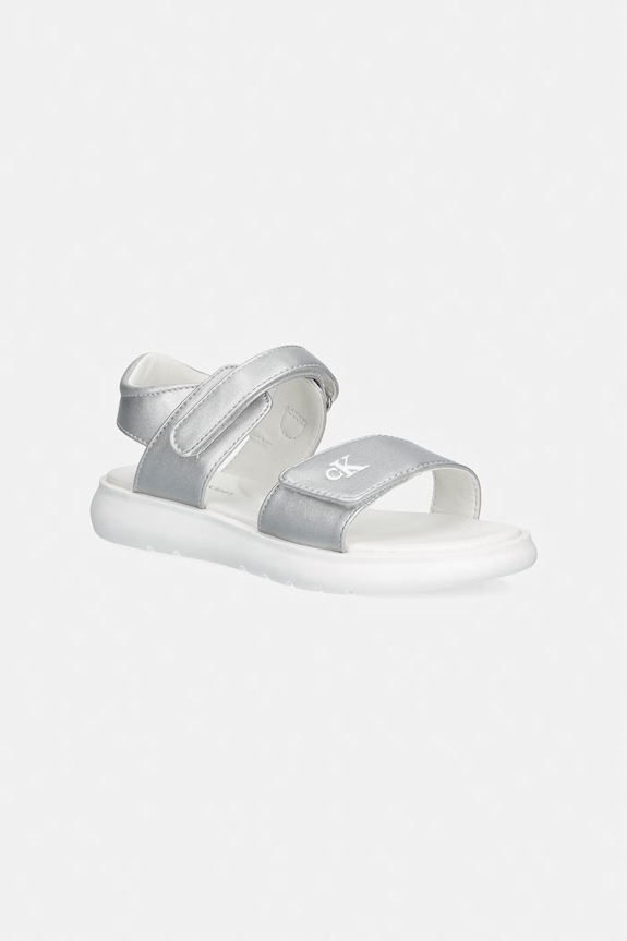Calvin Klein Jeans sandale copii sintetic argintiu V1A2.83241.30.34