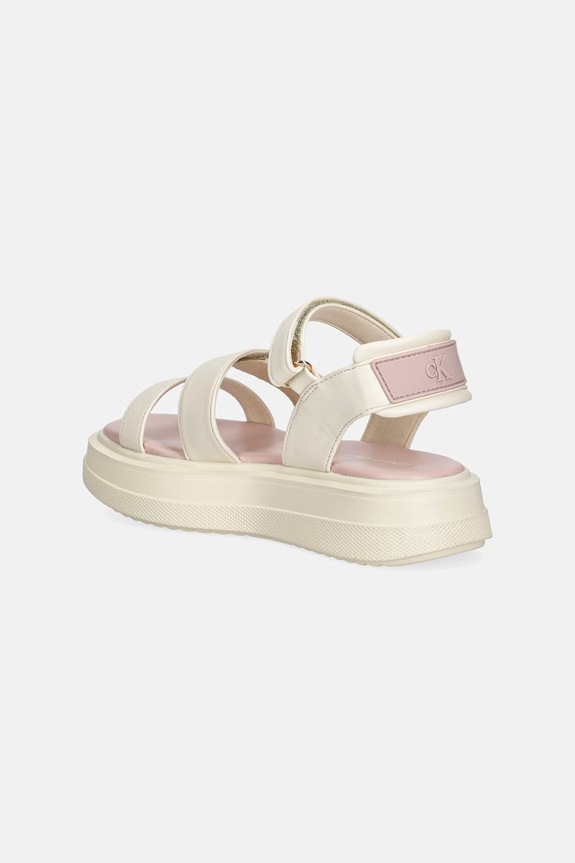 Dziewczynka Calvin Klein Jeans sandały dziecięce V3A2.83250.30.34 biały