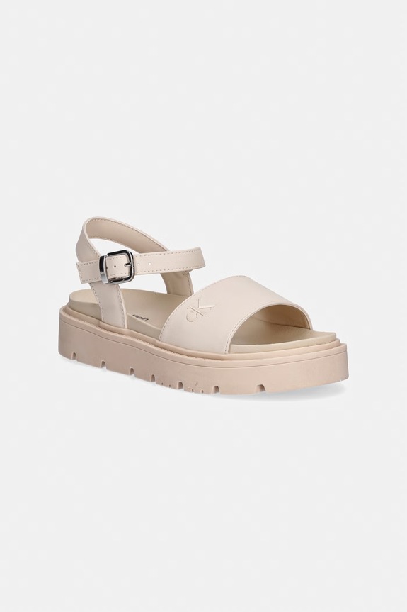 Detské sandále Calvin Klein Jeans béžová V3A2.83255.30.34