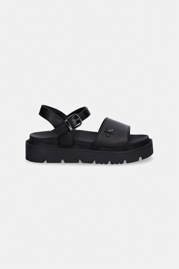 Detské sandále Calvin Klein Jeans V3A2.83255.30.34 čierna SS26