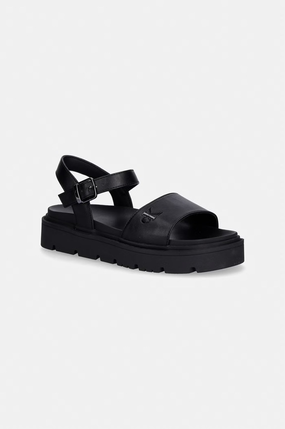 Detské sandále Calvin Klein Jeans čierna V3A2.83255.35.39