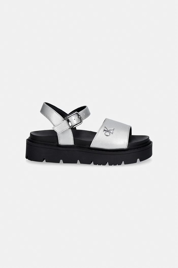 Calvin Klein Jeans sandale copii V3A2.83257.30.34 argintiu SS26