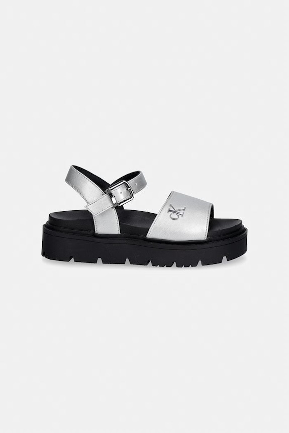 Calvin Klein Jeans sandale copii V3A2.83257.30.34 argintiu SS26